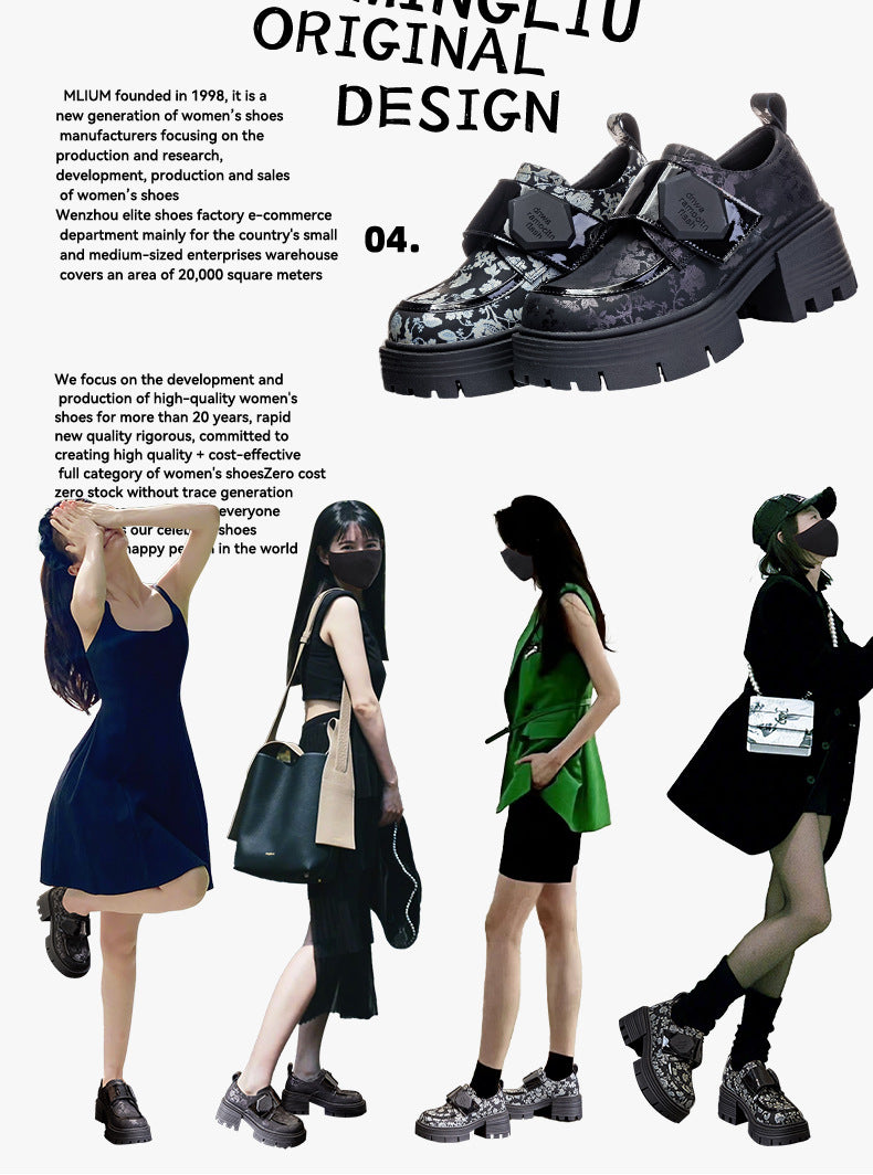 ¡Preventa limitada! Mocasines con estampado floral en blanco y negro: estilo nacional único, fusión perfecta de modernidad y tradición Entretejiendo arte de moda y tradición: mocasines florales de estilo nacional.