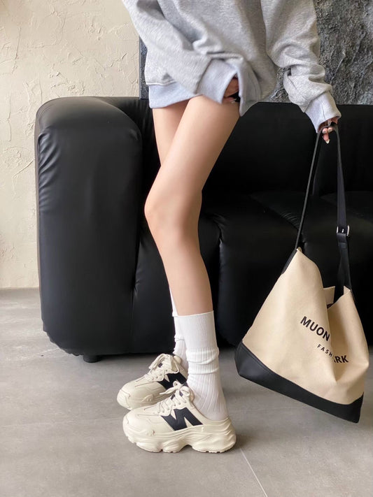 預售限定!童顏家|UnMark 輕量半拖厚底休閒鞋 4cm(D217)