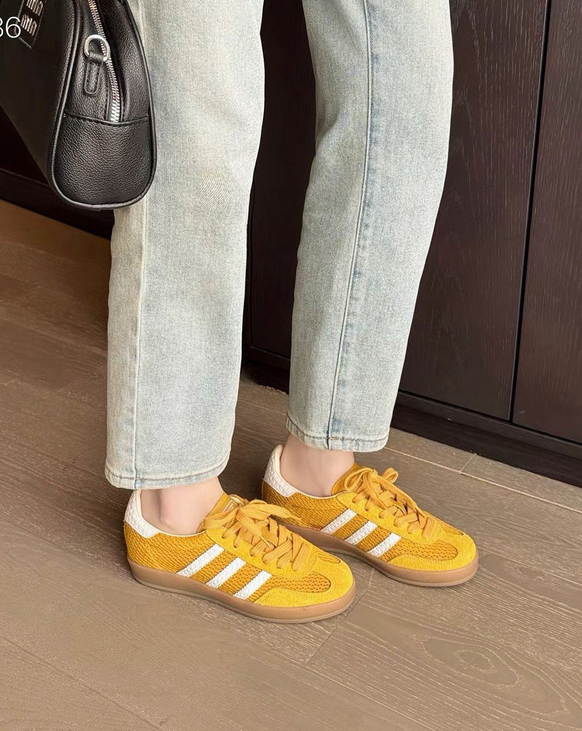 童顏家｜UnMark 撞色網布德訓休閒鞋 經典三色 3cm（D214）