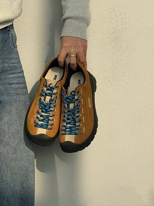 預售限定！F109｜韓國拼色麂皮機能休閒鞋