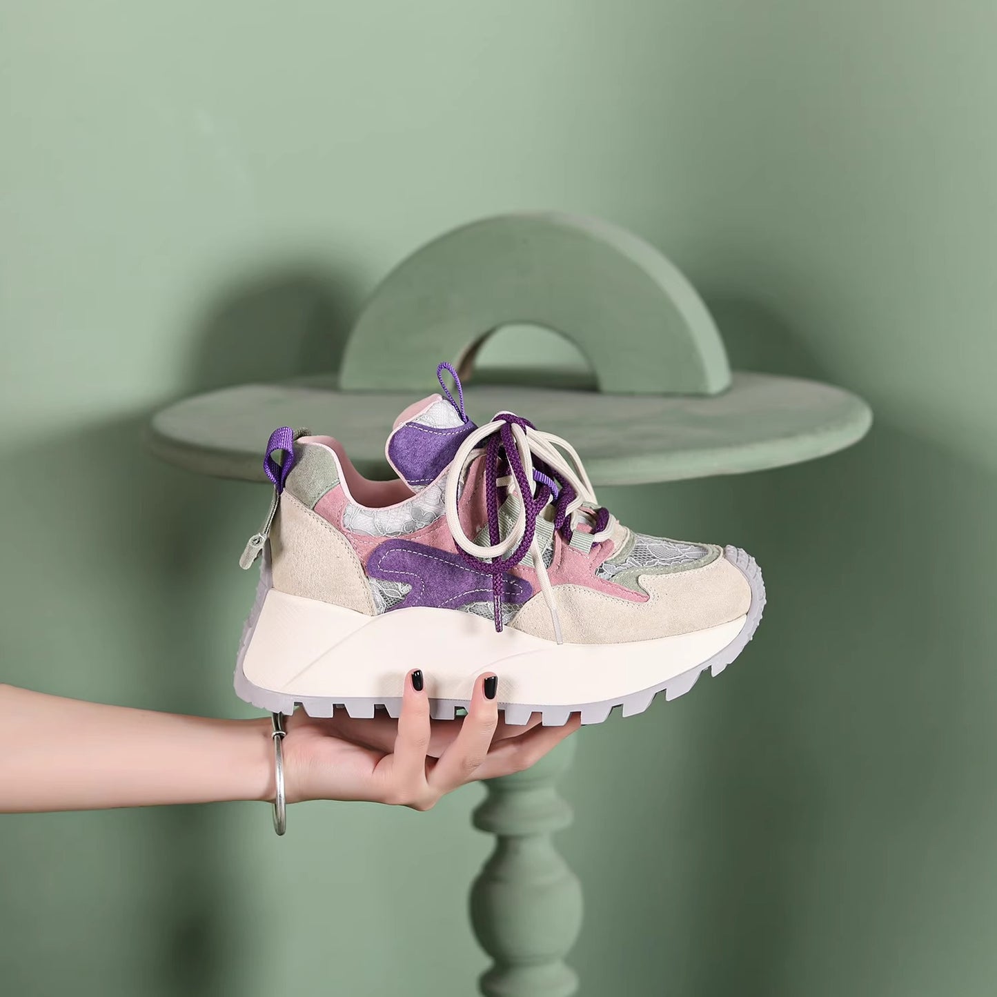 Pre-sale limited! [Tongyanjia’s colorful and fashionable dad shoes🌈] Interesting color combination | Vibrant and energetic👟No. 92301