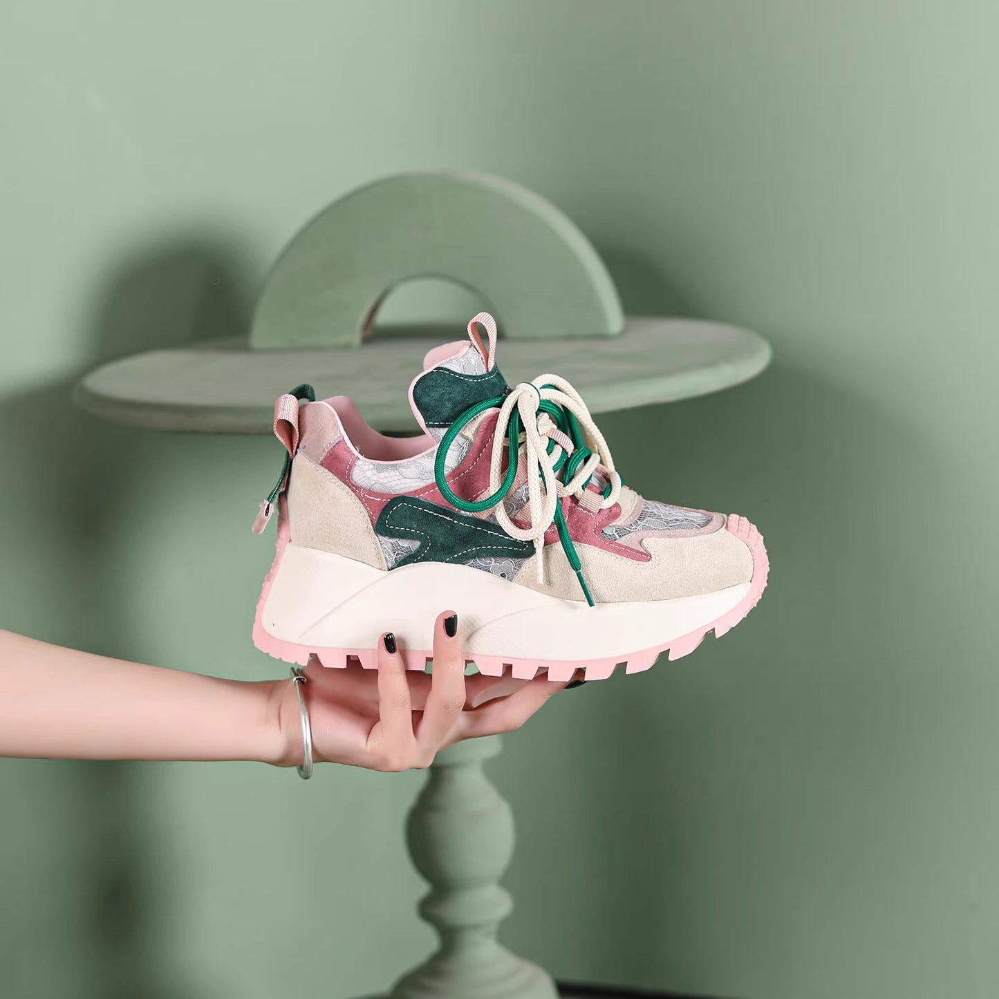 Pre-sale limited! [Tongyanjia’s colorful and fashionable dad shoes🌈] Interesting color combination | Vibrant and energetic👟No. 92301