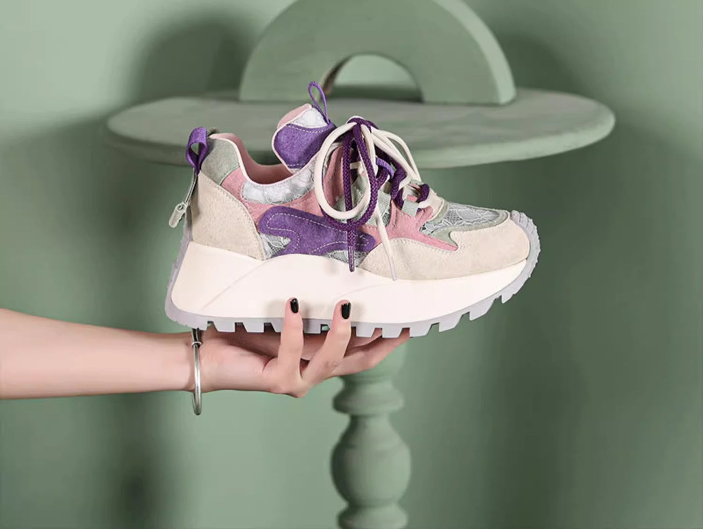 Pre-sale limited! [Tongyanjia’s colorful and fashionable dad shoes🌈] Interesting color combination | Vibrant and energetic👟No. 92301