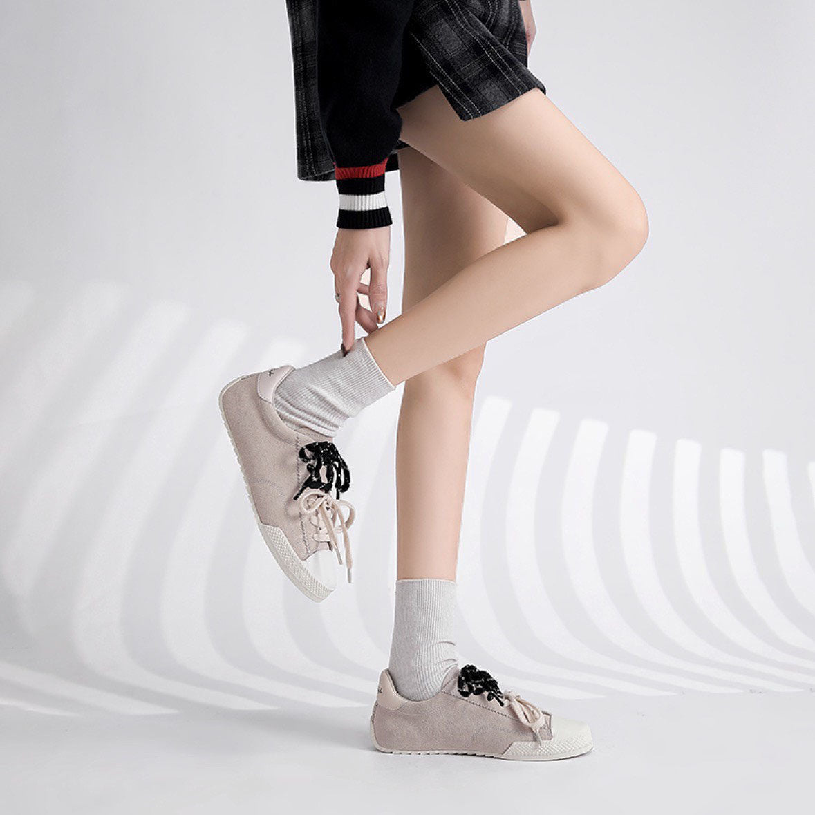 預售限定！童顏家｜UnMark 糖霧雙綁帶德訓休閒鞋 3cm（D218）