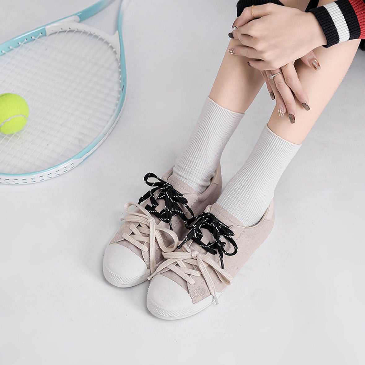 預售限定！童顏家｜UnMark 糖霧雙綁帶德訓休閒鞋 3cm（D218）