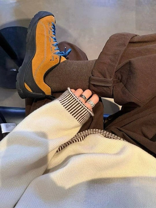 預售限定！F109｜韓國拼色麂皮機能休閒鞋