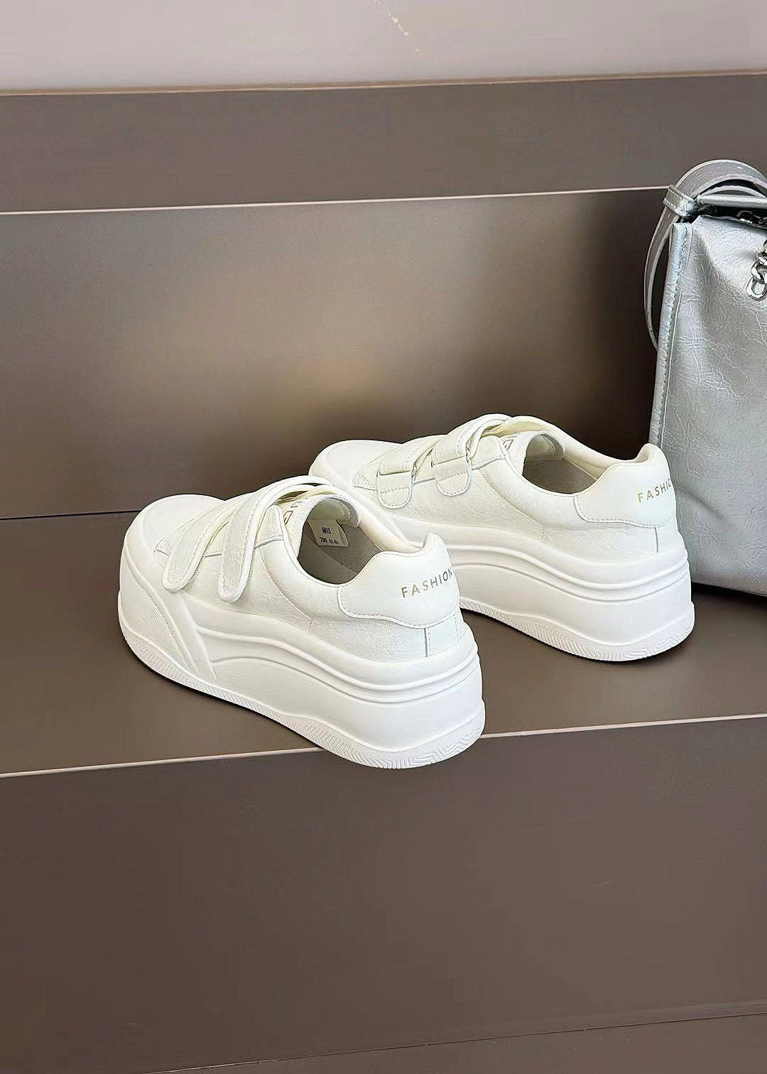 預售限定！F111｜韓國真皮清新雙帶厚底休閒鞋